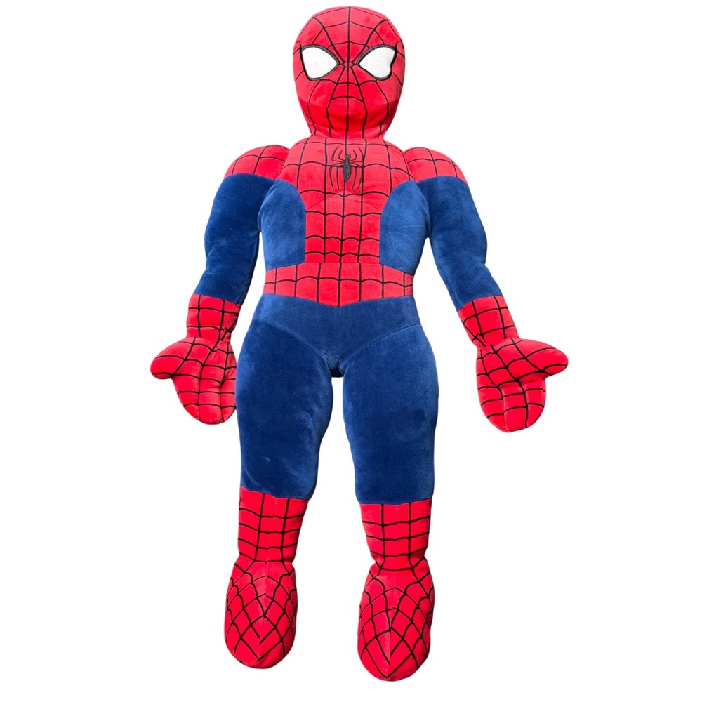 Disney 100 Marvel Spider-Man Plush Cuddle Pillow 25 inch Red Blue Jay Franco